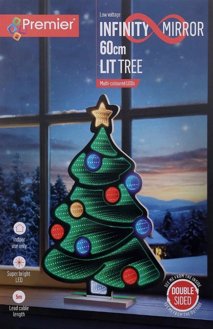 #60CM CHRISTMAS TREE INFINITY MIRROR | LV243387