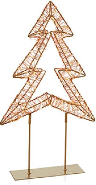 45CM TWINKLING LIT GOLD TABLE TOP TREE | LV254154RWW