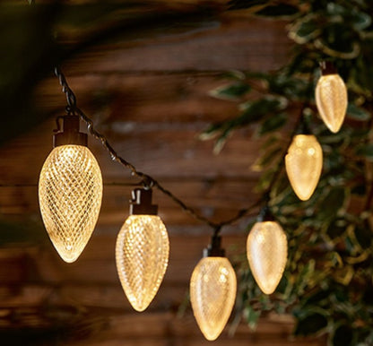 20 PINE CONE CONNECTABLE LIGHT STRING | LV261003WW