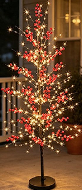 1.2M LIT RED BERRY TREE | LV261196