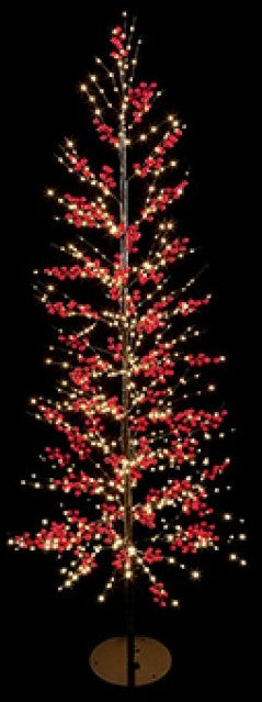 #1.8M LIT RED BERRY TREE | LV261198