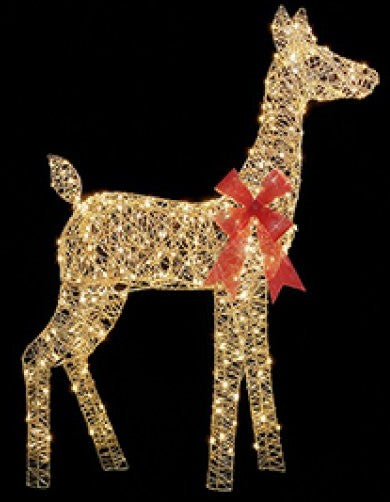1.1M LIT GOLDEN TWIST TALL STANDING DOG | LV261457