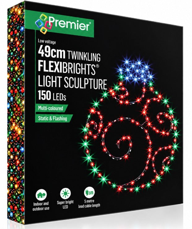 39 X 49CM TWINKLING  BAUBLE | LV262380RGR
