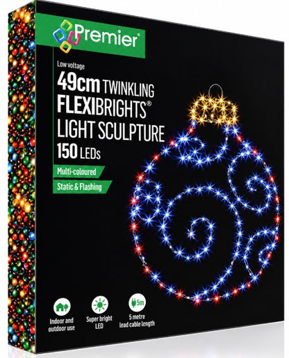 39 X 49CM TWINKLING  BAUBLE | LV262380RWW