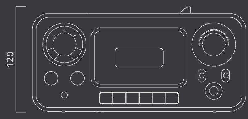 MUSE STEREO RADIO CD CASSETTE RECORDER BLACK | M182RDC