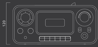 MUSE STEREO RADIO CD CASSETTE RECORDER BLACK | M182RDC