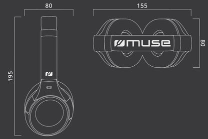 MUSE BLUETOOTH STEREO HEADPHONE WITH NOISE CANCELL | M295ANC
