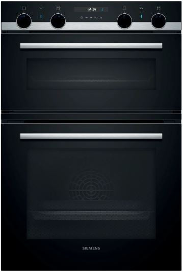 SIEMENS BUILT IN DOUBLE OVEN BLACK | MB557G5SOB