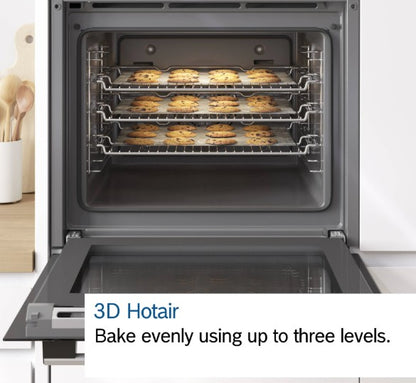 BOSCH BUILT IN DOUBLE OVEN BLACK | MBA533BB3B
