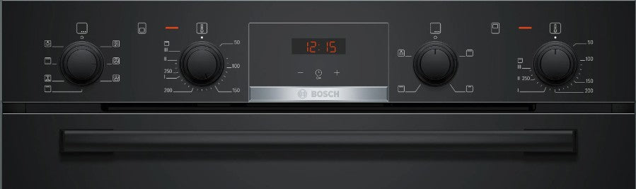 BOSCH BUILT IN DOUBLE OVEN BLACK | MBA533BB3B
