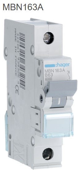 MCB 63 AMP MBN106A SINGLE PHASE B TYPE | MBN163A