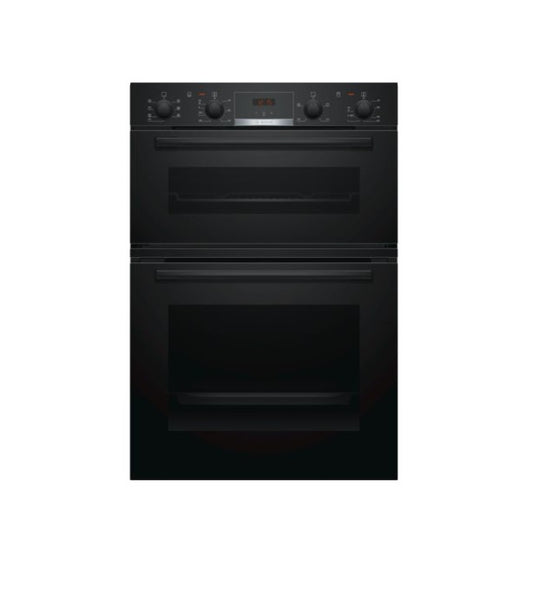 BOSCH BUILT IN DOUBLE OVEN BLACK | MBS533BBOB