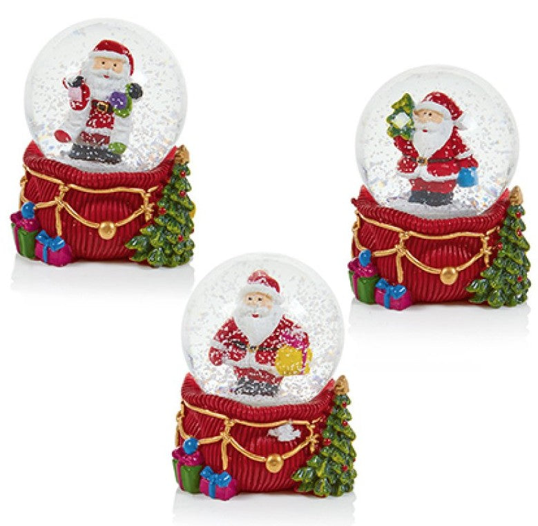 45MM SANTA WITH RED SACK WATER GLOBE | MO231061