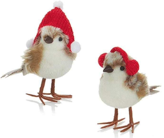 17CM RED BIRD PLUSH EAR MUFF - HAT | MO232026