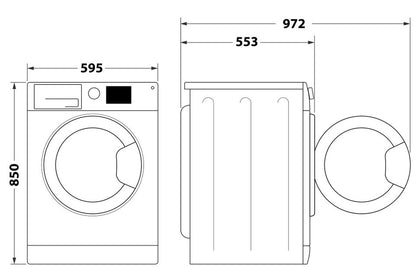 INDESIT 7KG 1400RPM WASHING MACHINE WHITE | MTWC71485WUK