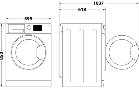 INDESIT 8KG 1400RPM WASHING MACHINE WHITE | MTWC81495WUK