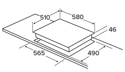 CDA MATRIX 60CM CERAMIC HOB | MXC060FR