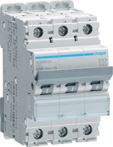 MCB 63 AMP 3PH MOTOR RATED | NC363A