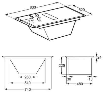 AEG 80CM INDUCTION HOB SAPHIR MATT  | NCH84B03AZ
