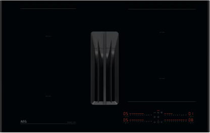 AEG INDUCTION 83CM EXTRACTOR HOB BLACK | NCH84C23AB