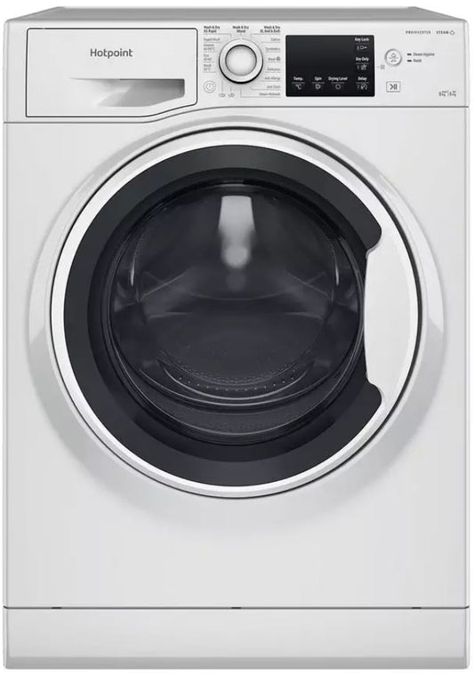 HOTPOINT 8KG 1400RPM WASHER DRYER WHITE | NDB8635WUK