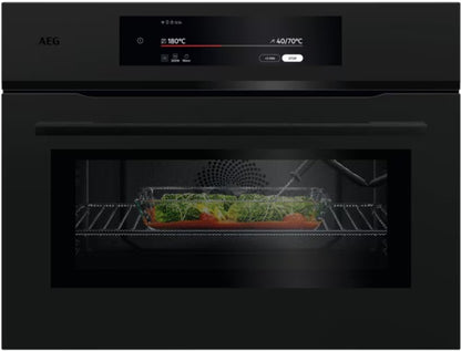 AEG 9000 SERIES BUILT IN COMBIE OVEN BLACK | NKK9N821T