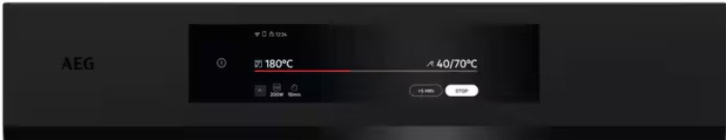 AEG 9000 SERIES BUILT IN COMBIE OVEN BLACK | NKK9N821T