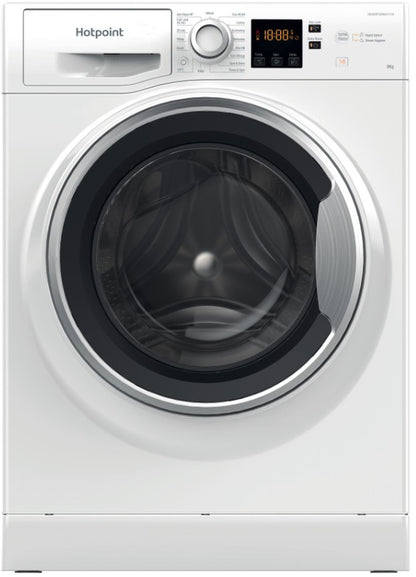 HOTPOINT 8KG 1400RPM WASHING MACHINE WHITE | NSWE846WSUK