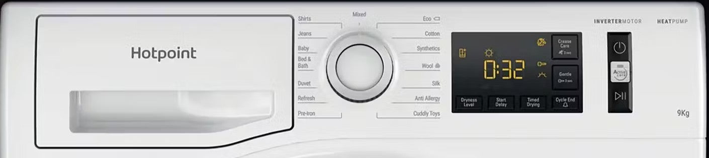 HOTPOINT 9KG A++  HEAT PUMP TUMBLE DRYER WHITE | NTSM1192SKUK