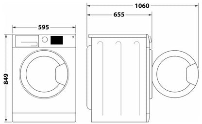 HOTPOINT 9KG A++  HEAT PUMP TUMBLE DRYER WHITE | NTSM1192SKUK