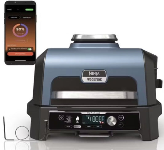 NINJA WOODFIRE PRO CONNECT XL ELECTRIC BBQ GRILL | OG901UK
