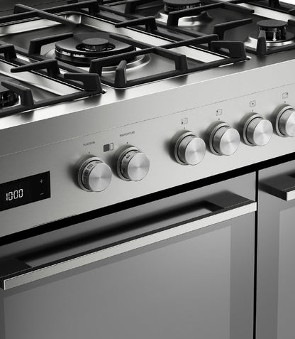 FISHER & PAYKEL 90CM DUAL FUEL RANGE ST-STEEL | OR90L7DBGFX2