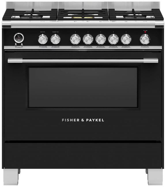 FISHER&PAYKEL 90CM DUAL FUEL RANGECOOKER | OR90SCG6B1