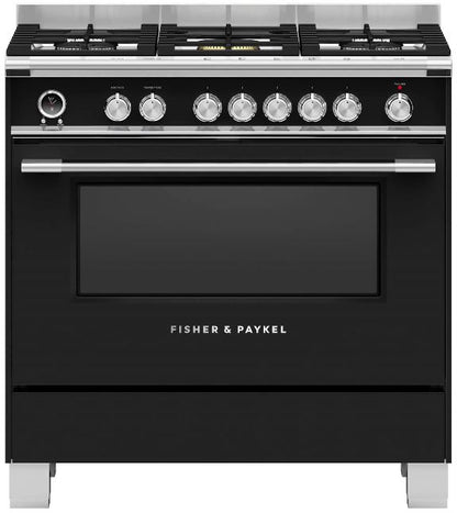 FISHER&PAYKEL 90CM DUAL FUEL RANGECOOKER | OR90SCG6B1