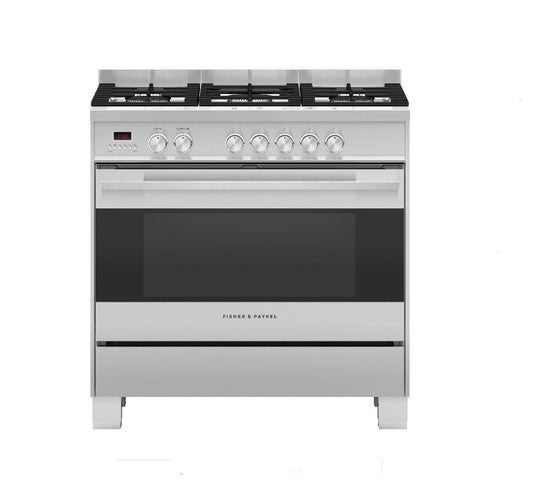 FISHER & PAYKEL 90CM DUAL FUEL RANGE COOKER SS | OR90SDG4X1