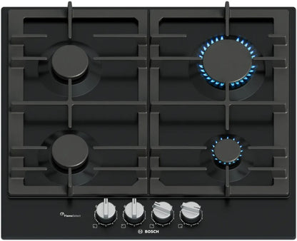 BOSCH 60CM 4 BURNER GAS HOB BLACK | PCP6A6I90
