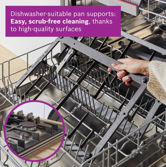 BOSCH SERIES 6 5 BURNER GAS HOB ST-STEEL | PCQ7A5I90