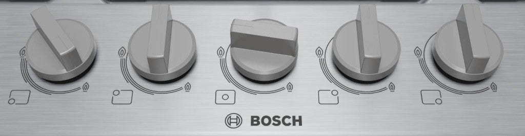 BOSCH SERIES-4 75CM GAS HOB BRUSHED STEEL | PGQ7B5K90