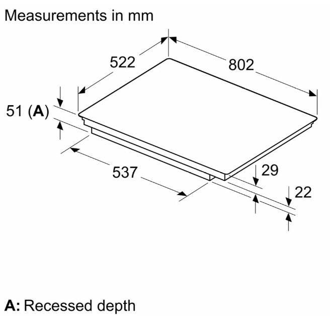 BOSCH SERIES6  80CM INDUTION HOB | PIV831HB1E