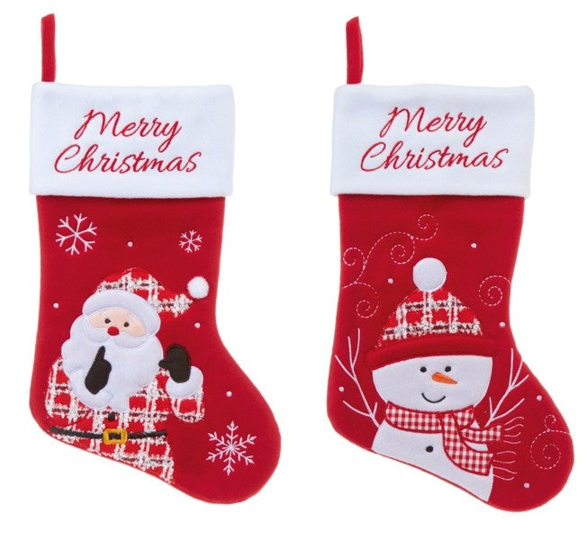 45CM XMAS CHARACTER STOCKING  | PL241395