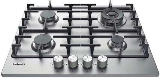 HOTPOINT 60CM GAS HOB SILVER | PPH60GDFIX