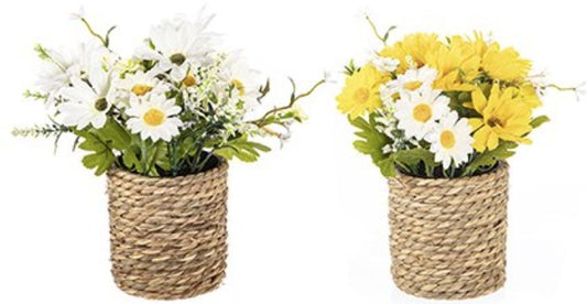 22CM DECORATIVE FLOWER IN POT | PT260204