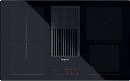 HOTPOINT 83CM INDUCTION WITH INTEGRATED EXTRACTOR | PVH92BKFKIT