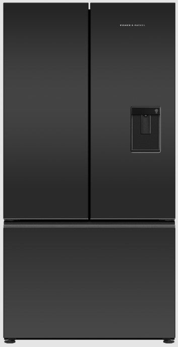 FISHER & PAYKEL FRIDGE FREEZER MATT BLACK GLASS  | RF540AZUB6