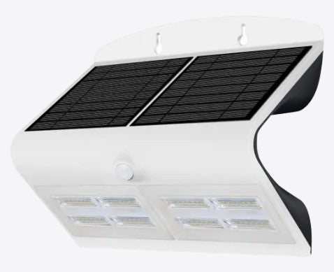 SOLAR LED WALL LIGHT WITH PIR IP65 WHITE 4000K | RSO740P01