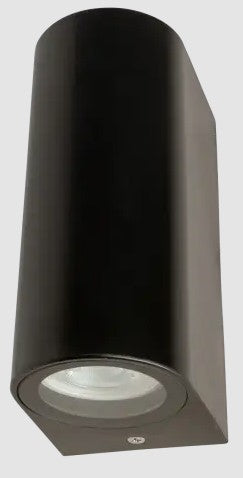 TUBERA GU10 UP/DOWN WALL LIGHT IP54 DOUBLE BLAC | RTBGU04