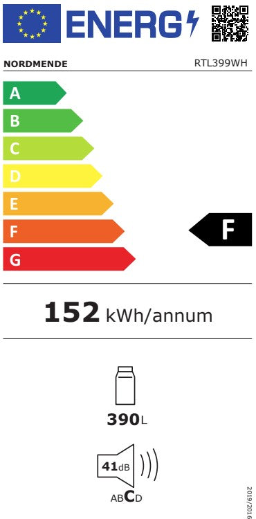 NORDMENDE TALL LARDER FRIDGE WHITE  | RTL399WH