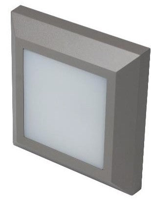 TWILIGHT 3W LED SQUARE WALL LIGHT IP65 GREY | RTW0330SQ24