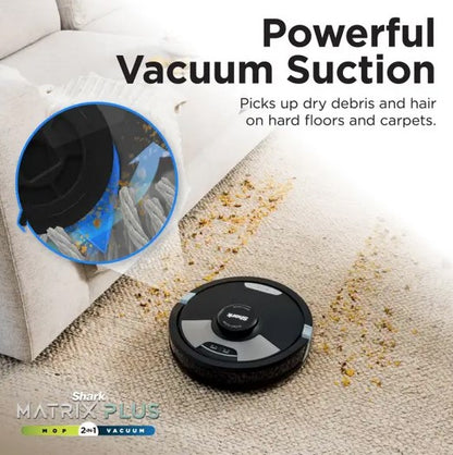 SHARK MATRIX PLUS 2 IN 1 STANDARD ROBOT VACUUM CLE | RV2620WDUK