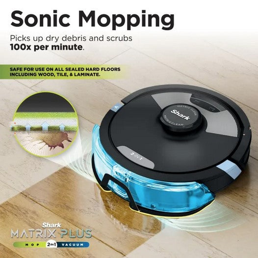 SHARK MATRIX PLUS 2 IN 1 STANDARD ROBOT VACUUM CLE | RV2620WDUK